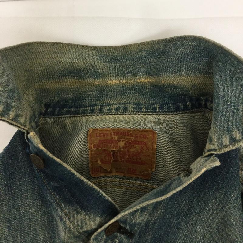 リーバイス Levi s ジャケット、上着 ジャンパー、ブルゾン Levi sリーバイス71557-0214トラッカー3rdサード日本製ビッグEデニムジャケット BigE均等V 40 無地 インディゴ / インディゴ / Indigo メンズ USED 古着 中古 50159877