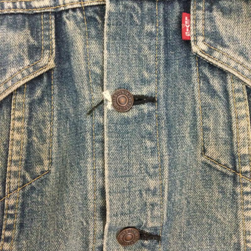 リーバイス Levi s ジャケット、上着 ジャンパー、ブルゾン Levi sリーバイス71557-0214トラッカー3rdサード日本製ビッグEデニムジャケット BigE均等V 40 無地 インディゴ / インディゴ / Indigo メンズ USED 古着 中古 50159877
