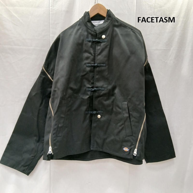 ファセッタズム FACETASM ジャケット、上着 ジャンパー、ブルゾン Dickies KUNG-FU JACKET MIMI-JK-U06 カンフージャケット 4 黒 / ブラック / black メンズ USED 古着 中古 50159878