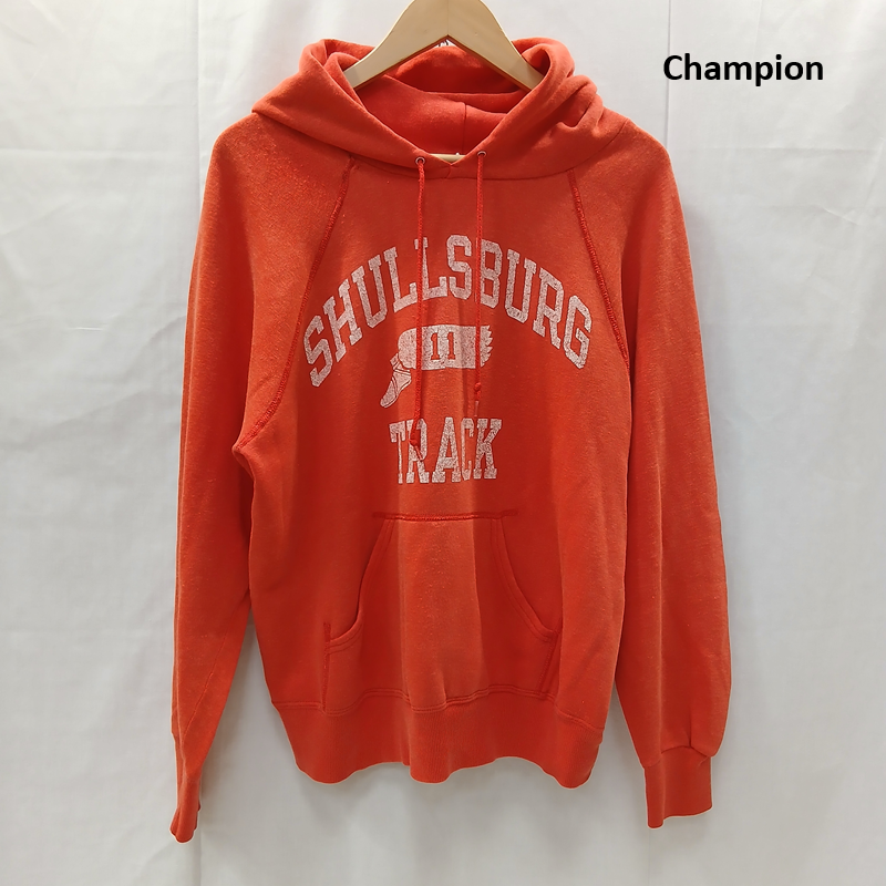 チャンピオン Champion パーカー 長袖 90s 霜降り プルオーバー パーカー USA製 red L L 赤 / レッド / red レディース USED 古着 中古 50159881
