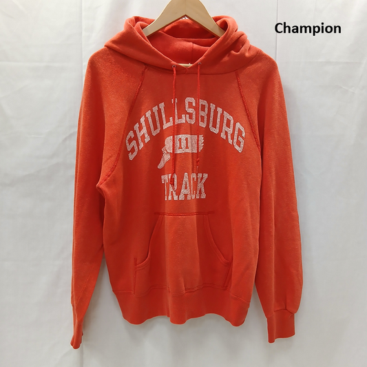 チャンピオン Champion パーカー 長袖 90s 霜降り プルオーバー パーカー USA製 red L L 赤 / レッド / red レディース USED 古着 中古 50159881