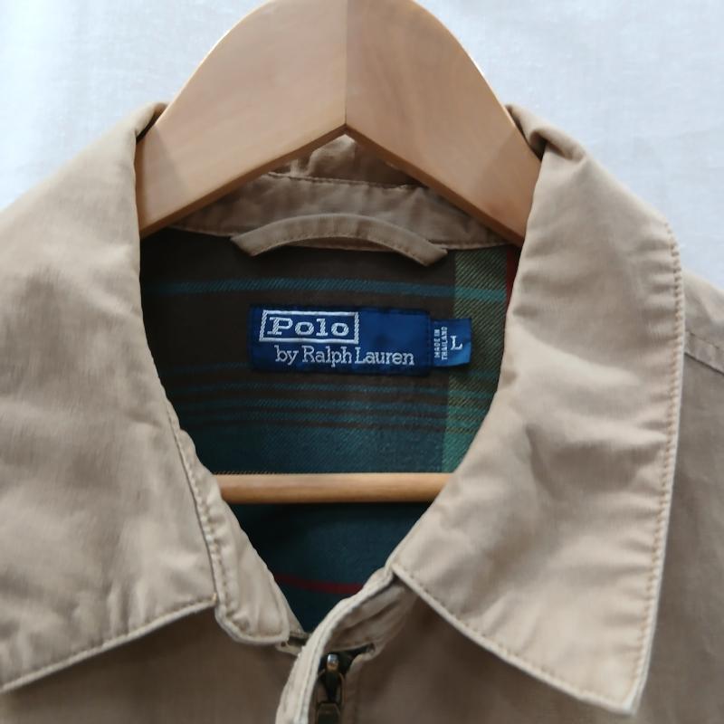 ポロバイラルフローレン Polo by RALPH LAUREN ジャケット、上着 ジャンパー、ブルゾン 90s 裏地 チェック スイングトップ ジャケット M 茶 / ブラウン / brown X ベージュ / ベージュ / beige メンズ USED 古着 中古 50159884