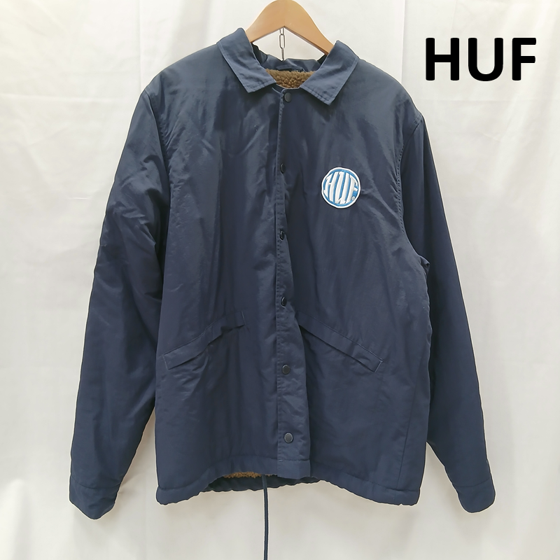 ハフ HUF ジャケット、上着 ジャンパー、ブルゾン HI-FI COACHES JACKET コーチ ジャケット L 紺 / ネイビー / navy メンズ USED 古着 中古 50159887