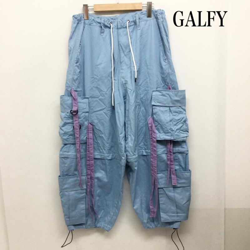 ガルフィー GALFY パンツ ワークパンツ、ペインターパンツ GALFY 131010 カーゴパンツ L 無地 青 / ブルー / blue メンズ USED 古着 中古 50159894