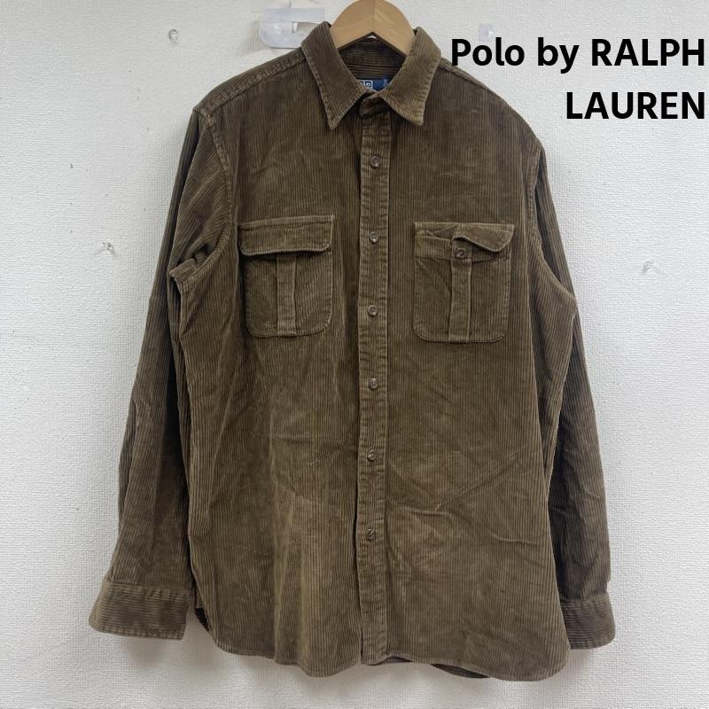 ポロバイラルフローレン Polo by RALPH LAUREN ジャケット、上着 ジャケット、ブレザー LONG-SLEEVED SHIRTS コーデュロイ シャツ ジャケット 現行 QR L 茶 / ブラウン / brown メンズ USED 古着 中古 50159898