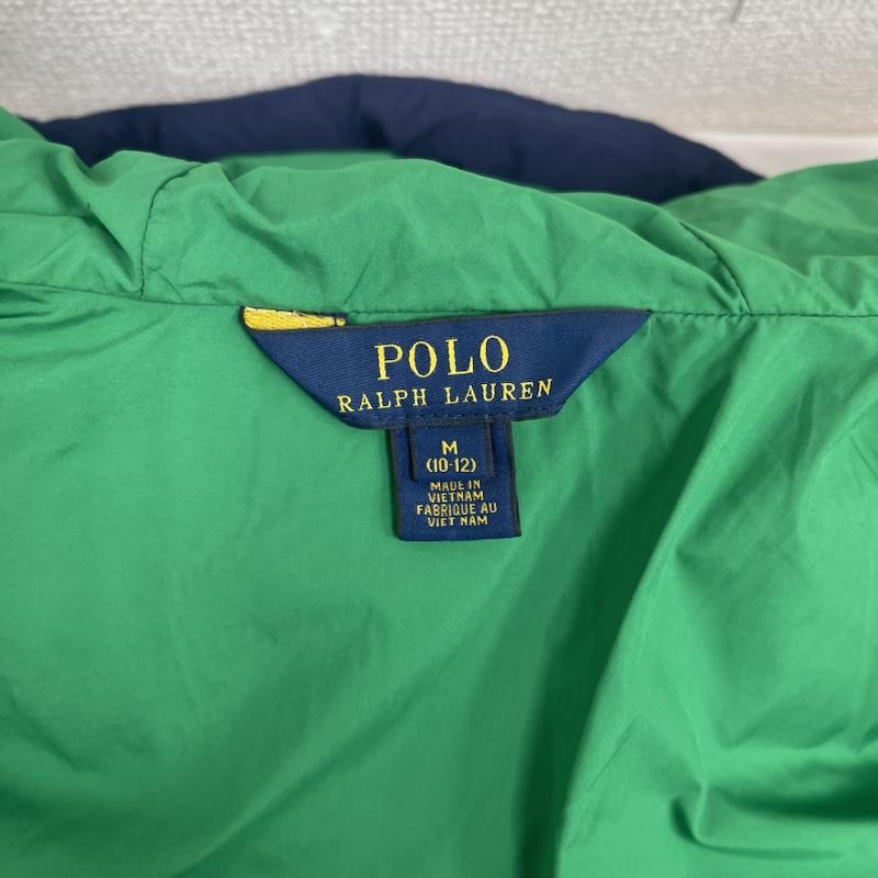 ポロラルフローレン POLO RALPH LAUREN ジャケット、上着 ダウンジャケット グリーン ポニー ロゴ 刺繍 フード ダウン ジャケット M 紺 / ネイビー / navy メンズ USED 古着 中古 50159904