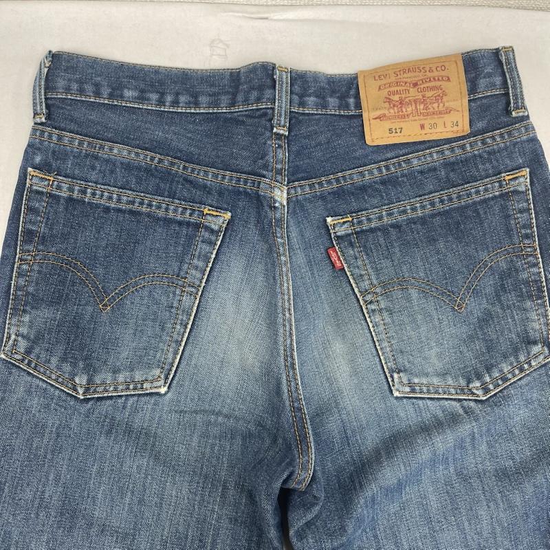 リーバイス Levi s パンツ デニム、ジーンズ 517 ボタン裏 359 ストレート デニム パンツ 30インチ インディゴ / インディゴ / Indigo メンズ USED 古着 中古 50159908
