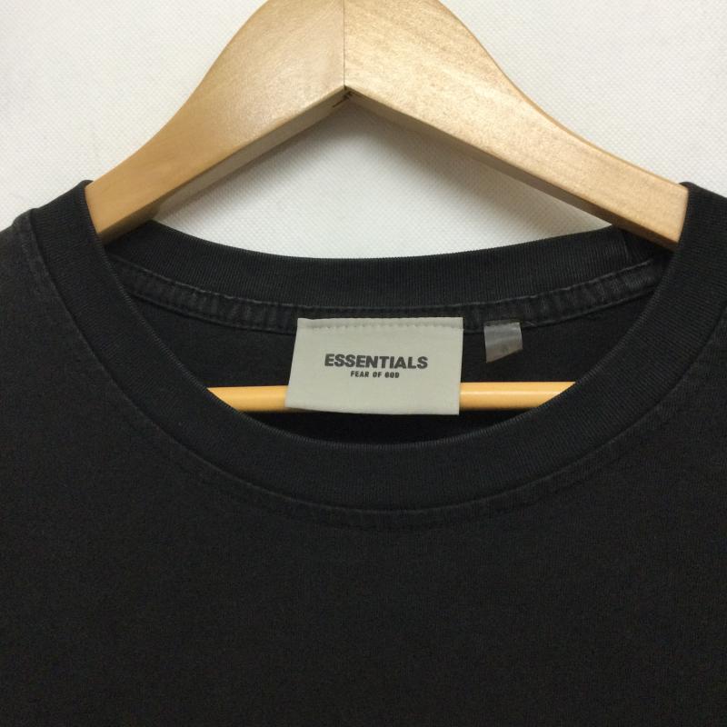 エッセンシャルズ ESSENTIALS Tシャツ 半袖 essentials tシャツ ラメロゴ　LOS ANGELES S ロゴ、文字 黒 / ブラック / black メンズ USED 古着 中古 50159909