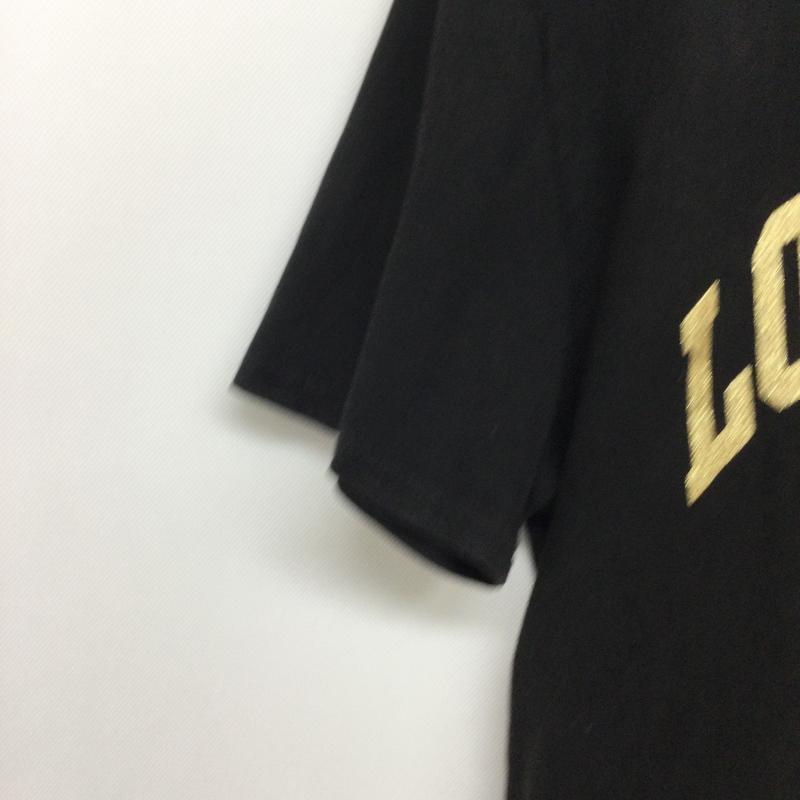 エッセンシャルズ ESSENTIALS Tシャツ 半袖 essentials tシャツ ラメロゴ　LOS ANGELES S ロゴ、文字 黒 / ブラック / black メンズ USED 古着 中古 50159909