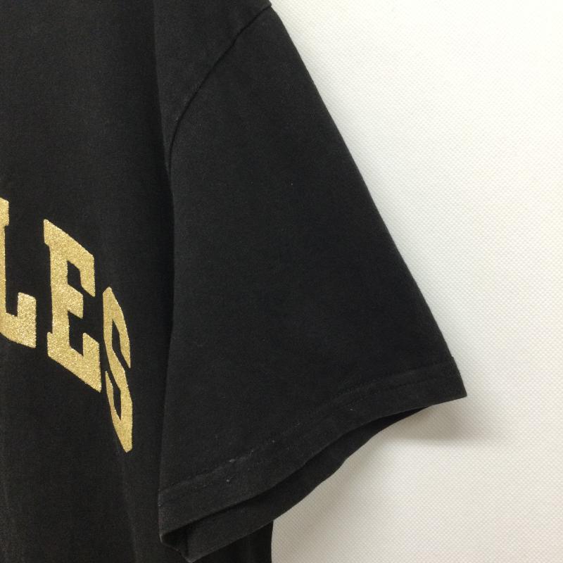 エッセンシャルズ ESSENTIALS Tシャツ 半袖 essentials tシャツ ラメロゴ　LOS ANGELES S ロゴ、文字 黒 / ブラック / black メンズ USED 古着 中古 50159909