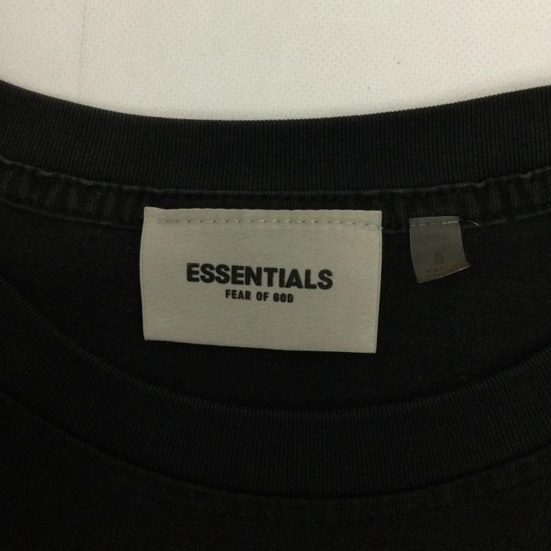 エッセンシャルズ ESSENTIALS Tシャツ 半袖 essentials tシャツ ラメロゴ　LOS ANGELES S ロゴ、文字 黒 / ブラック / black メンズ USED 古着 中古 50159909