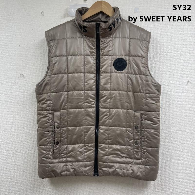 エスワイサーティトゥバイスィートイヤーズ SY32 by SWEET YEARS ジャケット、上着 ダウンベスト LIGHT PADDED VEST ロゴ ラバーワッペン ダウンベスト L 茶 / ブラウン / brown メンズ USED 古着 中古 50159911