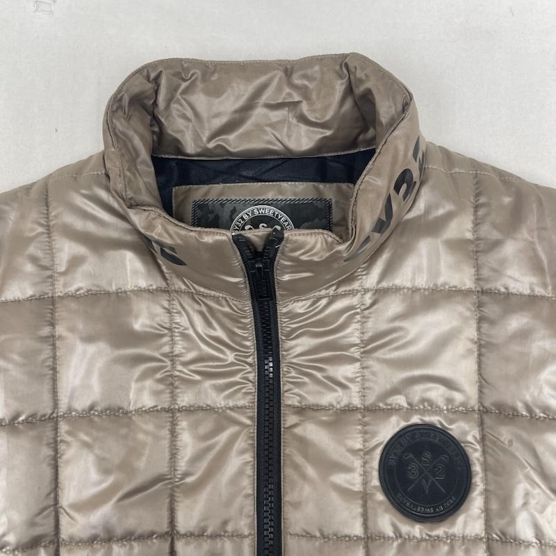 エスワイサーティトゥバイスィートイヤーズ SY32 by SWEET YEARS ジャケット、上着 ダウンベスト LIGHT PADDED VEST ロゴ ラバーワッペン ダウンベスト L 茶 / ブラウン / brown メンズ USED 古着 中古 50159911