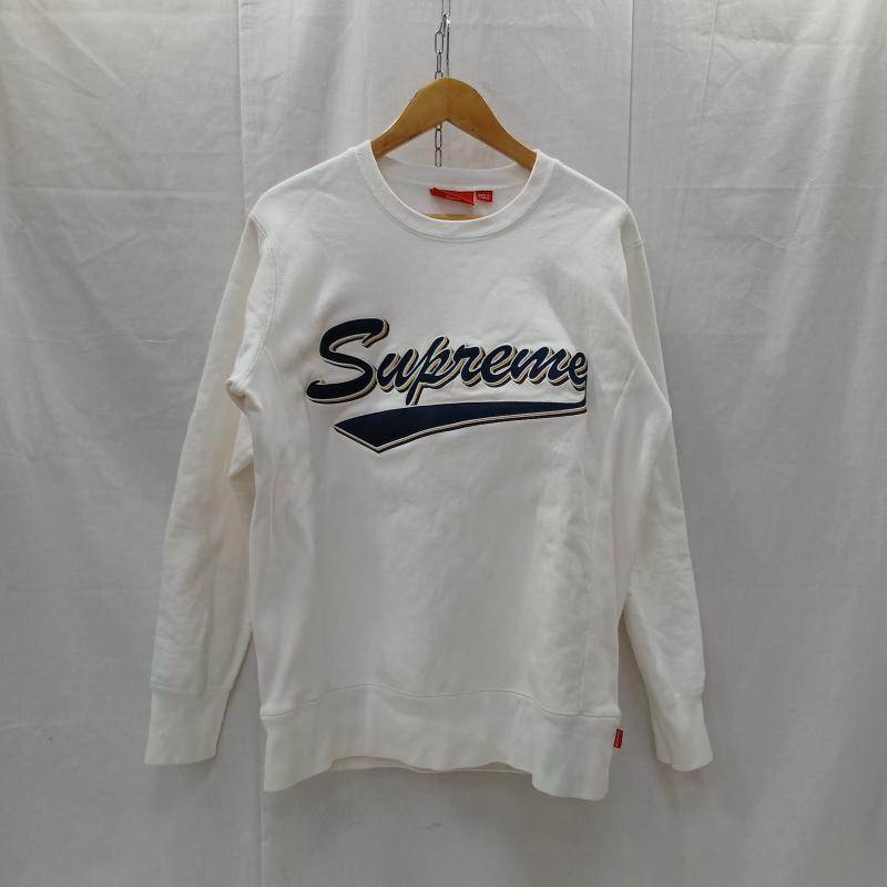 シュプリーム Supreme トレーナー 長袖 16AW Brush Script Crewneck クルーネック スウェット S 白 / ホワイト / white メンズ USED 古着 中古 50159915