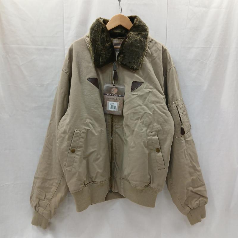 ロスコ ROTHCO ジャケット、上着 フライトジャケット ヴィンテージ コットン B-15A ボンバー ジャケット XL カーキ / カーキ / khaki メンズ USED 古着 中古 50159933