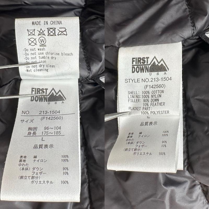 ファーストダウン FIRST DOWN ジャケット、上着 ダウンジャケット FREAK S STORE 別注 ダウン ジャケット 213-1504 L ベージュ / ベージュ / beige メンズ USED 古着 中古 50159935