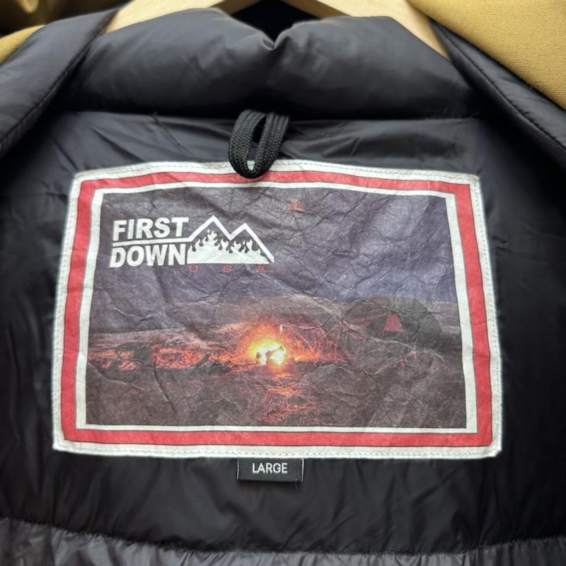 ファーストダウン FIRST DOWN ジャケット、上着 ダウンジャケット FREAK S STORE 別注 ダウン ジャケット 213-1504 L ベージュ / ベージュ / beige メンズ USED 古着 中古 50159935
