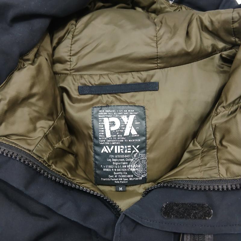 アヴィレックス AVIREX ジャケット、上着 ジャンパー、ブルゾン フードパディング ジャケット 6172180 L 黒 / ブラック / black メンズ USED 古着 中古 50159939
