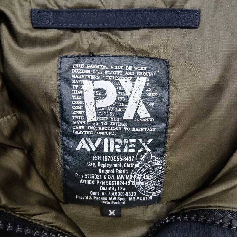 アヴィレックス AVIREX ジャケット、上着 ジャンパー、ブルゾン フードパディング ジャケット 6172180 L 黒 / ブラック / black メンズ USED 古着 中古 50159939