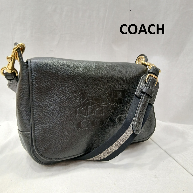コーチ COACH ショルダーバッグ ショルダーバッグ レザー ホースアンド キャリッジ ショルダー バッグ F72703 - 黒 / ブラック / black レディース USED 古着 中古 50159942