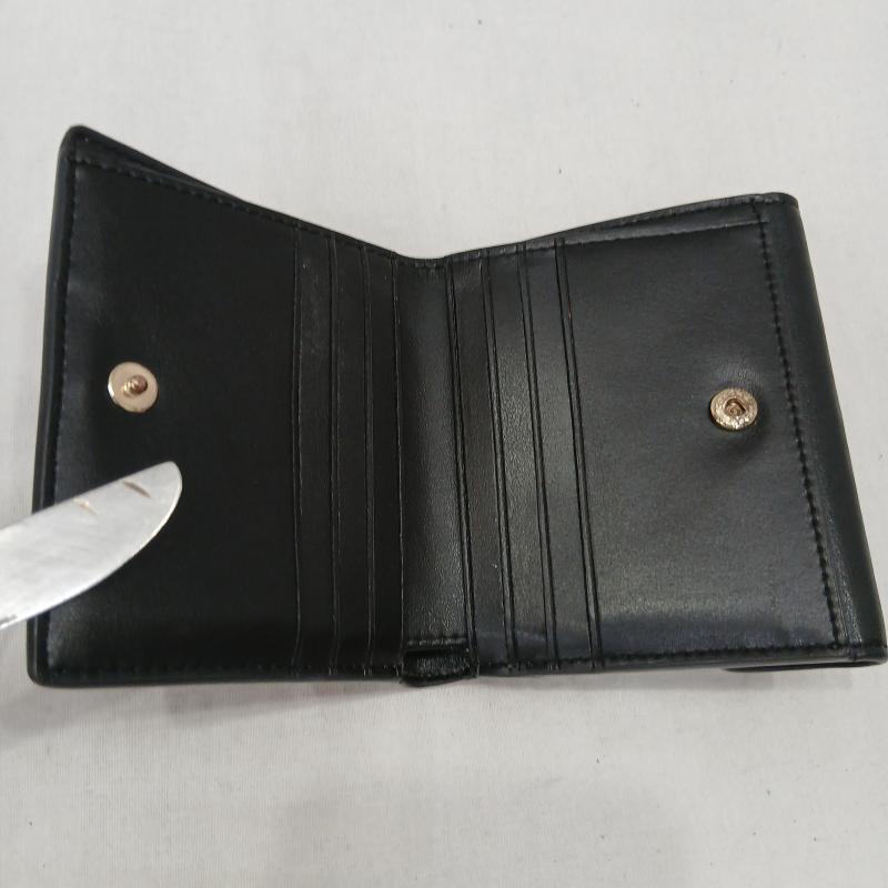 コーチ COACH 財布 二つ折り 馬車スナップ 二つ折り 財布 シネグチャー - 黒 / ブラック / black X ベージュ / ベージュ / beige レディース USED 古着 中古 50159943