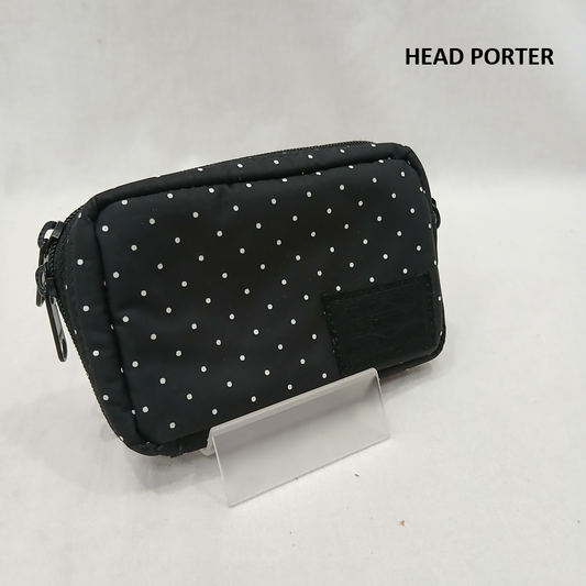 ヘッドポーター HEAD PORTER ポーチ ポーチ BLACK BEAUTY ドット ポーチ ケース - 黒 / ブラック / black メンズ USED 古着 中古 50159945