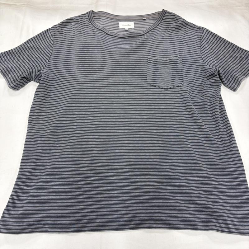 スティーブンアラン Steven Alan Tシャツ 半袖 ボーダー 半袖 ポケット Tシャツ ユナイテッドアローズ L ボーダー柄 紺 / ネイビー / navy X 白 / ホワイト / white メンズ USED 古着 中古 50159969