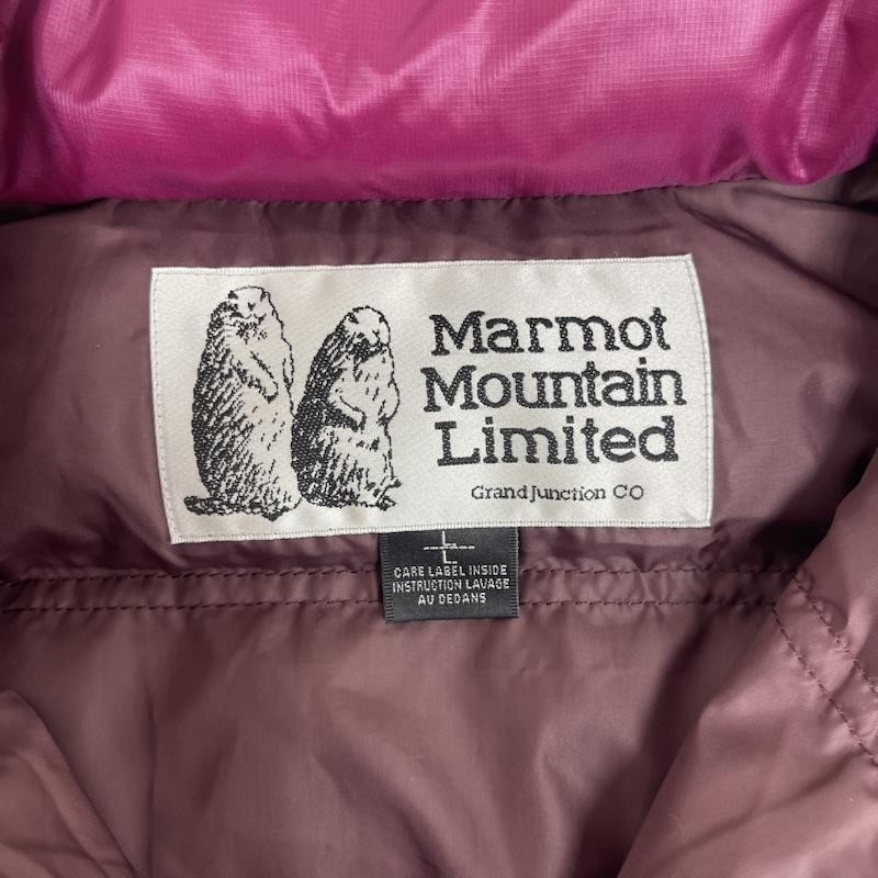 マーモット Marmot ジャケット、上着 ダウンジャケット ロゴ刺繍 ジップ アップ コンパクト ダウン ジャケット mjd-f1519w L 桃 / ピンク / pink レディース USED 古着 中古 50159987