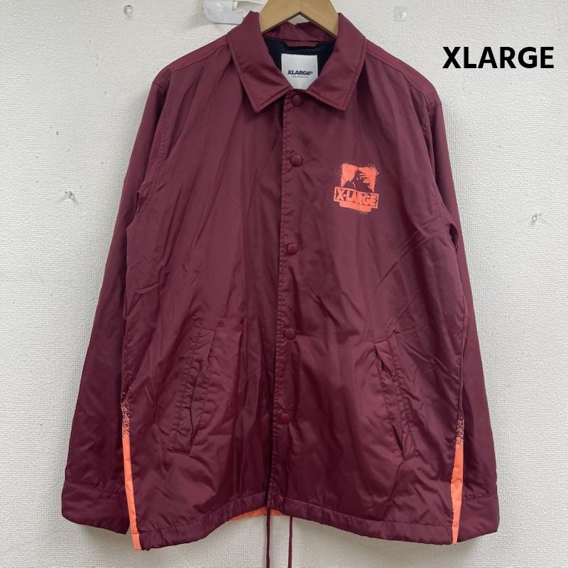 エクストララージ XLARGE ジャケット、上着 ジャンパー、ブルゾン リップストップ ナイロン製 OG コーチジャケット 01163501 M えんじ / ワインレッド / dark red メンズ USED 古着 中古 50159988