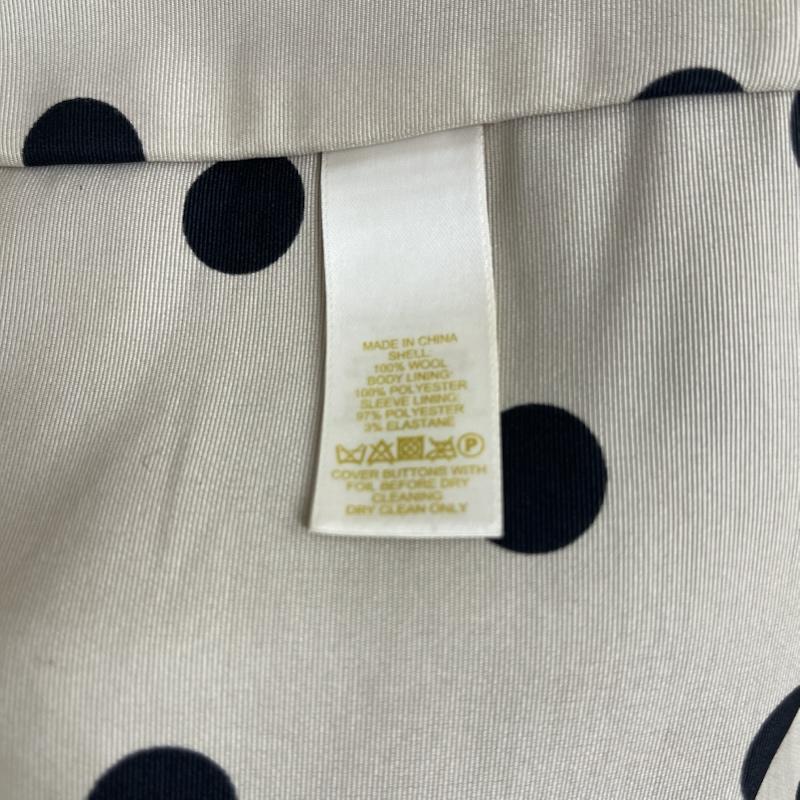 ケイトスペード Kate Spade コート コート一般 ビッグリボン 裏地 ドット柄 ウール コート アウター 2 黒 / ブラック / black レディース USED 古着 中古 50159991