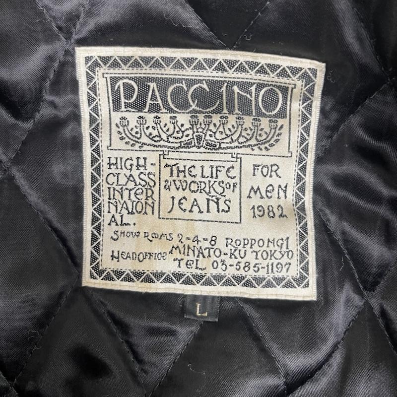 古着 USED ジャケット、上着 ジャンパー、ブルゾン PACCINO レザー切替 スタジアム ジャンパー アワード ジャケット L 黒 / ブラック / black メンズ USED 古着 中古 50159992
