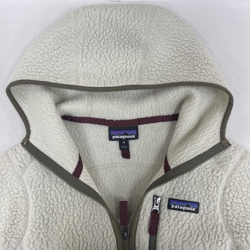 パタゴニア patagonia ジャケット、上着 ジャンパー、ブルゾン 17aw レトロ パイル フーディ ボア フリース ジャケット 22805fa17 XS オフホワイト / オフホワイト / レディース USED 古着 中古 50160000