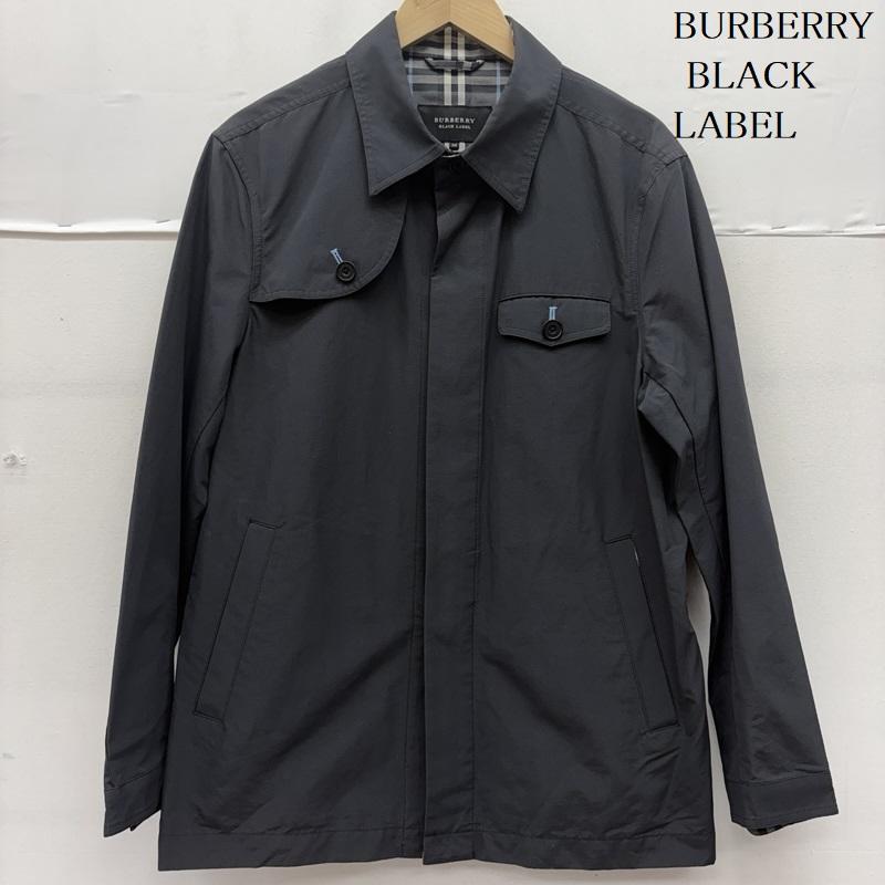 バーバリーブラックレーベル BURBERRY BLACK LABEL ジャケット、上着 ジャケット、ブレザー ナイロン混 比翼 ボタン ジャケット BMP53-502-07 M 灰 / グレー / gray メンズ USED 古着 中古 50160004