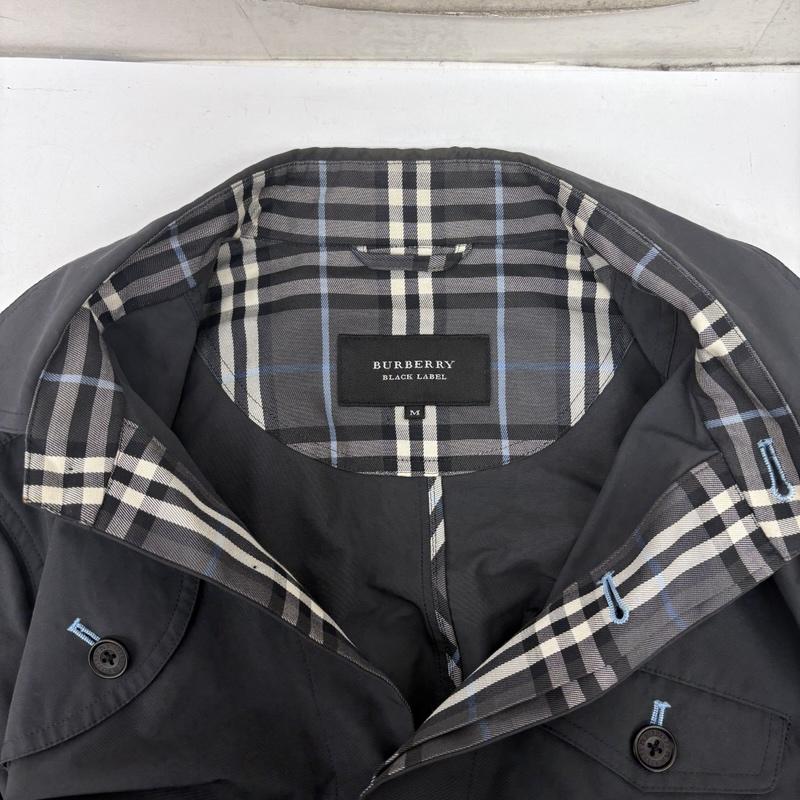 バーバリーブラックレーベル BURBERRY BLACK LABEL ジャケット、上着 ジャケット、ブレザー ナイロン混 比翼 ボタン ジャケット BMP53-502-07 M 灰 / グレー / gray メンズ USED 古着 中古 50160004