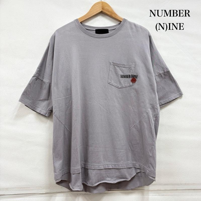 ナンバーナイン NUMBER (N)INE Tシャツ 半袖 半袖 オーバーサイズ ビックシルエット 両面 プリント ロゴ ポケット Tシャツ フリークスストア 別注 S ロゴ、文字 X プリント 灰 / グレー / gray X 紫 / パープル / purple X 黒 / ブラック / black メンズ USED 古着 中古 50160020