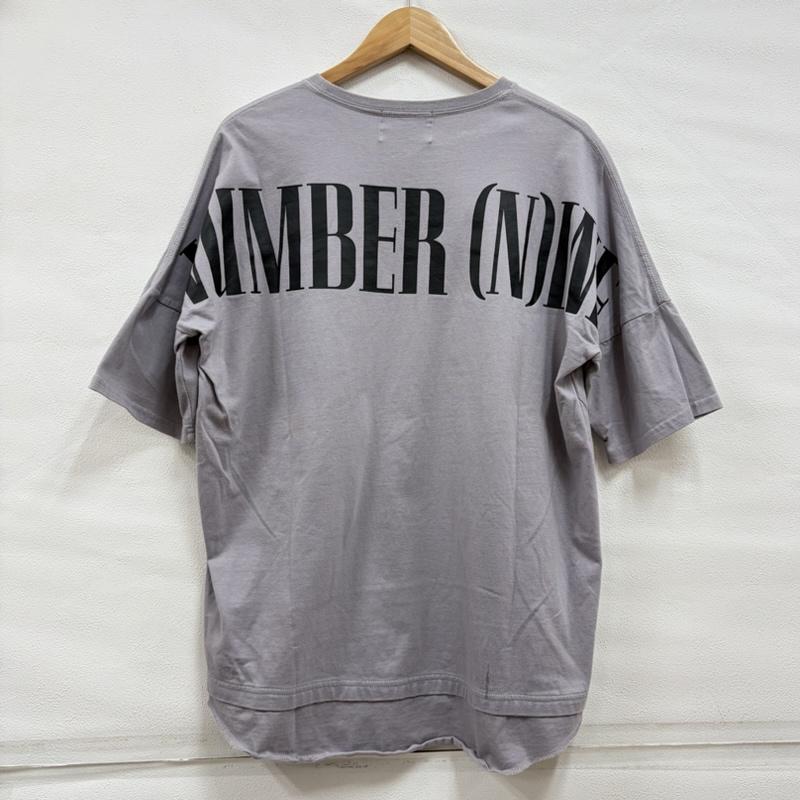 ナンバーナイン NUMBER (N)INE Tシャツ 半袖 半袖 オーバーサイズ ビックシルエット 両面 プリント ロゴ ポケット Tシャツ フリークスストア 別注 S ロゴ、文字 X プリント 灰 / グレー / gray X 紫 / パープル / purple X 黒 / ブラック / black メンズ USED 古着 中古 50160020