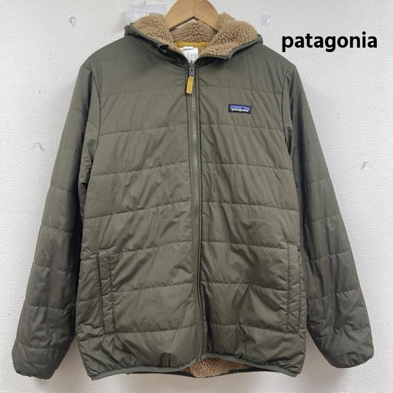 パタゴニア patagonia ジャケット、上着 ダウンジャケット キッズ リバーシブル レディ フレディ フーディ 68095 XXL カーキ / カーキ / khaki レディース USED 古着 中古 50160026