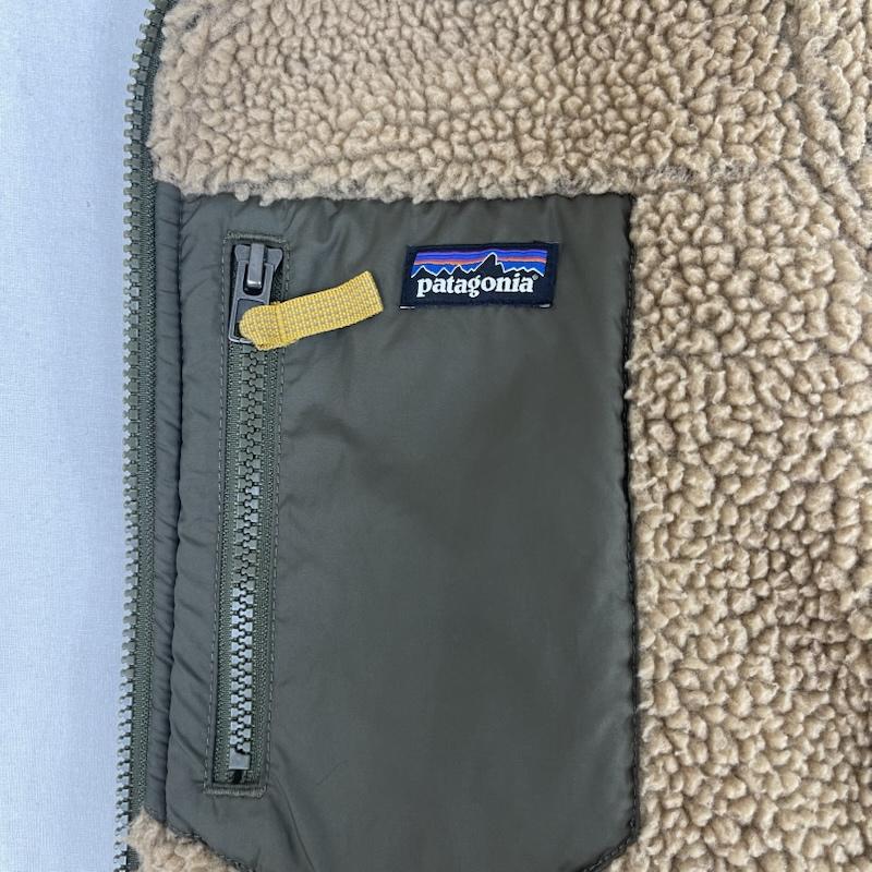 パタゴニア patagonia ジャケット、上着 ダウンジャケット キッズ リバーシブル レディ フレディ フーディ 68095 XXL カーキ / カーキ / khaki レディース USED 古着 中古 50160026