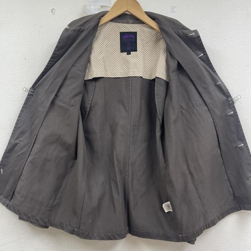 ステューシー STUSSY ジャケット、上着 ジャケット、ブレザー 紫タグ 裏地 ドット柄 シャツ ジャケット カバーオール S ダークブラウン / ダークブラウン / メンズ USED 古着 中古 50160029