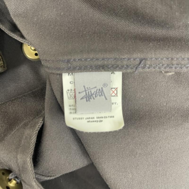 ステューシー STUSSY ジャケット、上着 ジャケット、ブレザー 紫タグ 裏地 ドット柄 シャツ ジャケット カバーオール S ダークブラウン / ダークブラウン / メンズ USED 古着 中古 50160029