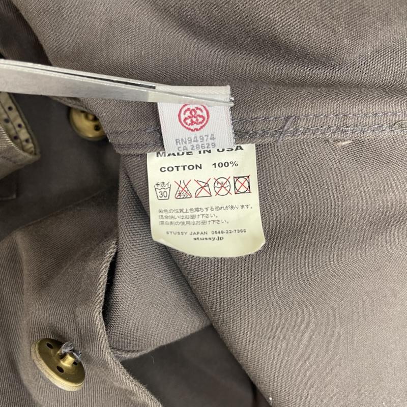 ステューシー STUSSY ジャケット、上着 ジャケット、ブレザー 紫タグ 裏地 ドット柄 シャツ ジャケット カバーオール S ダークブラウン / ダークブラウン / メンズ USED 古着 中古 50160029