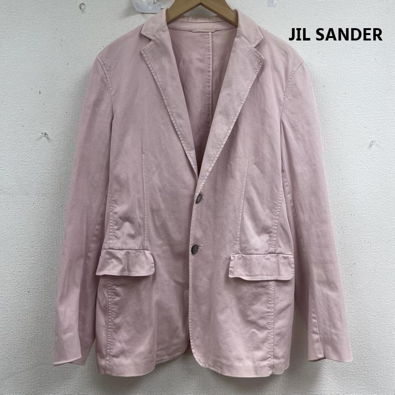 ジルサンダー JIL SANDER ジャケット、上着 ジャケット、ブレザー イタリア製 ノッチドラペル コットン テーラード ジャケット 46 桃 / ピンク / pink メンズ USED 古着 中古 50160030