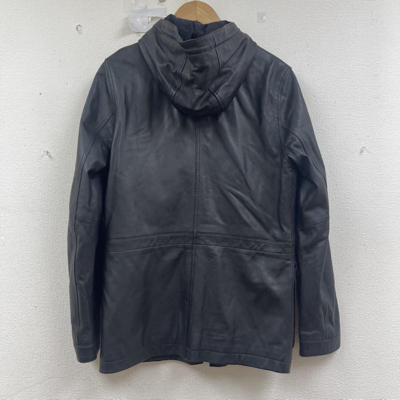 プリティーグリーン Pretty Green ジャケット、上着 レザージャケット 17aw Corper Leather Jacket フード ジャケット 2 黒 / ブラック / black メンズ USED 古着 中古 50160033