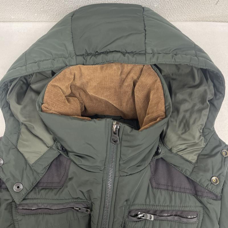 ディーゼル DIESEL ジャケット、上着 ダウンジャケット テフロン ダウン ジャケット リブ ニット 切り替え アウター M 緑 / グリーン / green メンズ USED 古着 中古 50160035