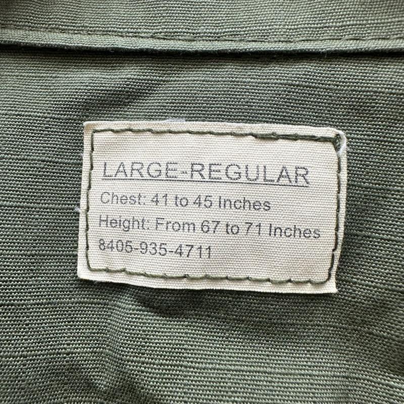 古着 USED ジャケット、上着 ジャンパー、ブルゾン 60s US.ARMY ジャングルファティーグ ミリタリー ジャケット 8405-935-4711 L カーキオリーブ / カーキオリーブ / メンズ USED 古着 中古 50160041