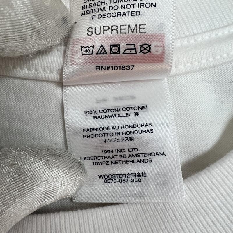 シュプリーム Supreme Tシャツ 半袖 25FW Split Tee スプリット ロゴ Tシャツ M 白 / ホワイト / white メンズ USED 古着 中古 50160045
