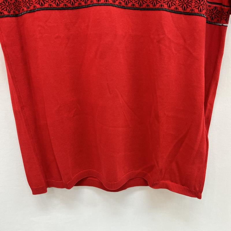 エンポリオアルマーニ EMPORIO ARMANI ニット、セーター 半袖 半袖 コットン ニット S 赤 / レッド / red メンズ USED 古着 中古 50160047