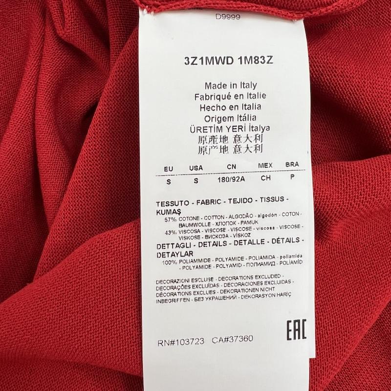 エンポリオアルマーニ EMPORIO ARMANI ニット、セーター 半袖 半袖 コットン ニット S 赤 / レッド / red メンズ USED 古着 中古 50160047