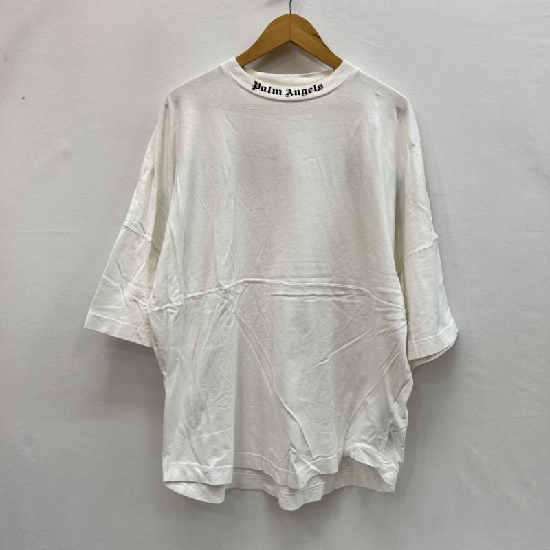 パーム・エンジェルス Palm Angels Tシャツ 半袖 バック ネック ロゴ Tシャツ M 白 / ホワイト / white メンズ USED 古着 中古 50160052