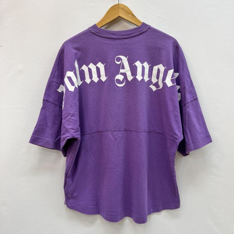 パーム・エンジェルス Palm Angels Tシャツ 半袖 バック ネック ロゴ オーバーサイズ Tシャツ XS 紫 / パープル / purple メンズ USED 古着 中古 50160053